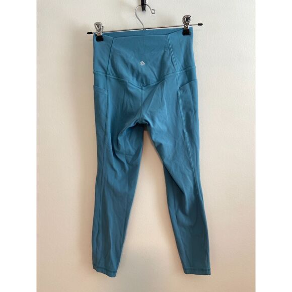 Athleta Salutation Stash Pocket 7/8 Tight Cottage Blue XS P - Picture 4 of 6